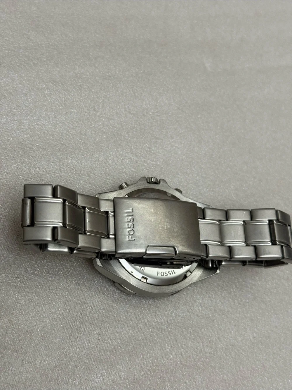 Fossil Garrett Chronograph Stainless Steel Blue Dial Men's Watch FS5623